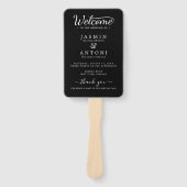 ミニマルモダンリストブラック | 結婚s ハンドファン (正面)