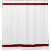 ミニマルモダンリストブルゴーニュワイン赤白 シャワーカーテン (正面)