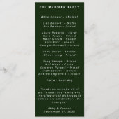 ミニマルモダンリストブルーティール（緑がかった色） プログラム (裏面)