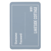 ミニマルモダンリストブルーバケーションレンタルWifiマグネット マグネット (縦)