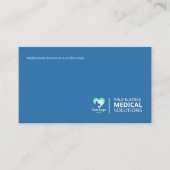 ミニマルモダンリストブルーメディカルプロフェッショナル 名刺 (正面)