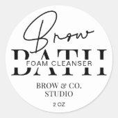 ミニマルモダンリストブロークレンザー包装 ラウンドシール (正面)