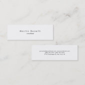 ミニマルモダンリストプレインスキニー名刺 スキニー名刺 (正面/裏面)