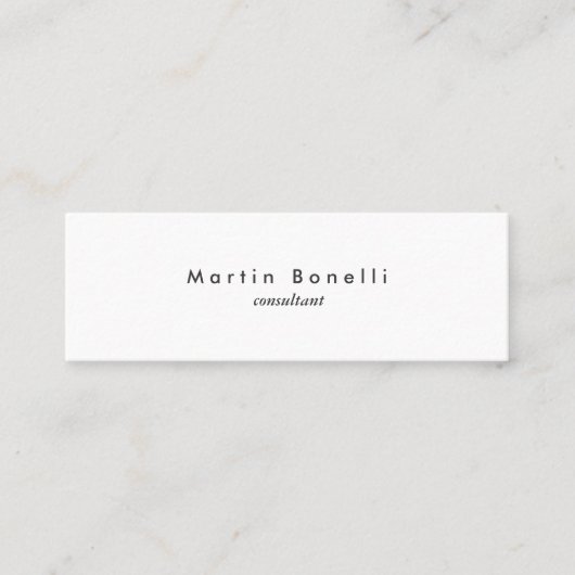 ミニマルモダンリストプレインスキニー名刺 スキニー名刺 (正面)