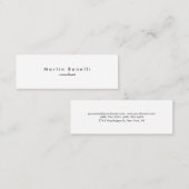 ミニマルモダンリストプレインスキニー名刺 スキニー名刺 (正面/裏面)