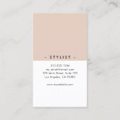 ミニマルモダンリストプレミアムブラック&赤面シンプル 名刺 (裏面)