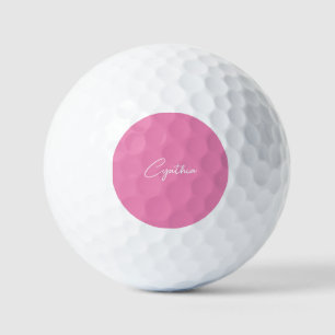 ミニマルモダンリストプレーン書名Pink ゴルフボール