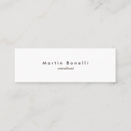 ミニマルモダンリストプレーン薄型ビジネスカード スキニー名刺