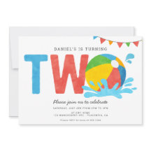 ミニマルモダンリストプールパーティー秒誕生日