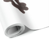 ミニマルモダンリストベージュとブラウンヴィンテージパターン ラッピングペーパー (ロールコーナー)