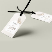 ミニマルモダンリストベージュバタフライブライダルシャワー