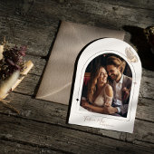 ミニマルモダンリストベージュバタフライブライダルシャワー 招待状