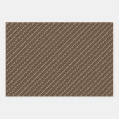 ミニマルモダンリストベージュ&ブラウンクリスマスパターン ラッピングペーパーシート (正面2)