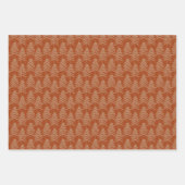 ミニマルモダンリストホリデーツリーパターン ラッピングペーパーシート (正面)