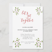 ミニマルモダンリストホリデーパーティー 案内状 (正面)