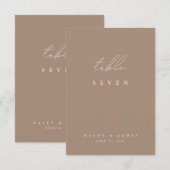 ミニマルモダンリストホワイトおよび埃の高いチューペテーブル番号 (正面/裏面)