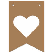 ミニマルモダンリストホワイトウェルカムベビーシャワー バンティングフラッグ (第2の旗)