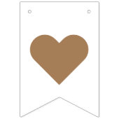 ミニマルモダンリストホワイトウェルカムベビーシャワー バンティングフラッグ (第1の旗)