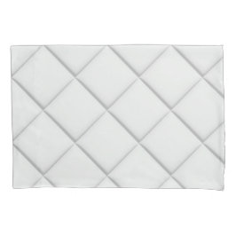 ミニマルモダンリストホワイトキルテッドジオメトリックパターン 枕カバー