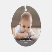 ミニマルモダンリストホワイトタイポグラフィオーバーレイ2写真 メタルオーナメント (正面左)