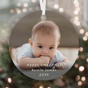 ミニマルモダンリストホワイトタイポグラフィオーバーレイ2写真 メタルオーナメント