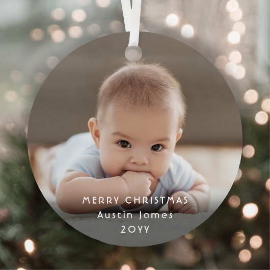 ミニマルモダンリストホワイトタイポグラフィオーバーレイ2写真 メタルオーナメント