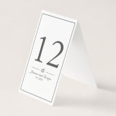 ミニマルモダンリストホワイトテーブル番号カード (裏面)