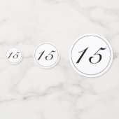 ミニマルモダンリストホワイトブラッククインセアニラ コンフェッティ (正面)