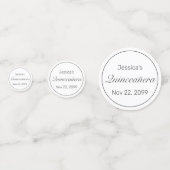 ミニマルモダンリストホワイトブラッククインセアニラ コンフェッティ (裏面)