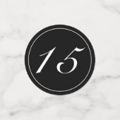 ミニマルモダンリストホワイトブラッククインセアニラ コンフェッティ (スモール正面)