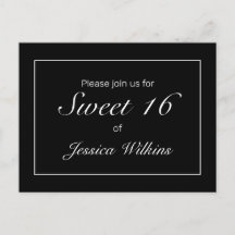 ミニマルモダンリストホワイトブラックスウィート16