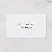 ミニマルモダンリストホワイトプロフェッショナル平野 名刺 (正面)