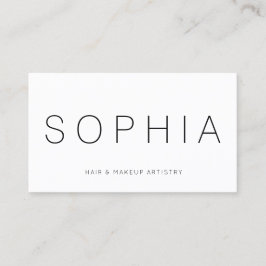 ミニマルモダンリストホワイトプロフェッショナル 名刺