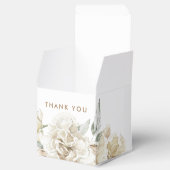 ミニマルモダンリストホワイトペオニーフローラ水彩色 フェイバーボックス (オープン)