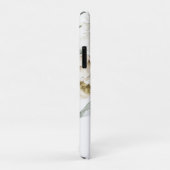 ミニマルモダンリストホワイトペオニーフローラ水彩色 Case-Mate iPhoneケース (裏面/右)