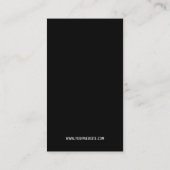 ミニマルモダンリストホワイトロゴソーシャルメディアカスタムB 名刺 (裏面)