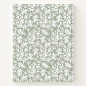 ミニマルモダンリストボタニカルカスタムレシピ ノートブック (裏面)