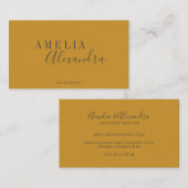 ミニマルモダンリストボホカスタムイエローグレー 名刺 (正面/裏面)