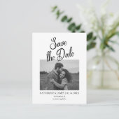 ミニマルモダンリストポストカードの保存 案内ポストカード (スタンド正面)