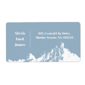 ミニマルモダンリストマウンテンアイスブルー ラベル (正面)