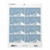 ミニマルモダンリストマウンテンアイスブルー ラベル (フルシート)