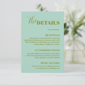 ミニマルモダンリストミントグリーン詳細 エンクロージャーカード (スタンド正面)