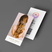 ミニマルモダンリストメイクアップアーティスト美容師写真 名刺