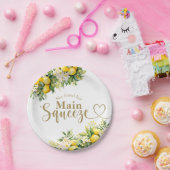 ミニマルモダンリストメインスクイーズブライダルシャワー ペーパープレート (パーティー)