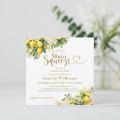 ミニマルモダンリストメインスクイーズブライダルシャワー 招待状 (スタンド正面)