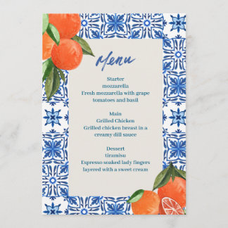 ミニマルモダンリストメニュー メニュー