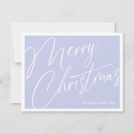 ミニマルモダンリストメリークリスマスカード – カスタム シーズンカード
