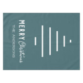 ミニマルモダンリストメリークリスマスグリーンパイン テーブルクロス (正面(横))