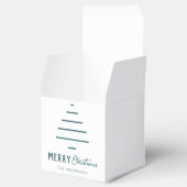 ミニマルモダンリストメリークリスマスグリーンパイン フェイバーボックス (オープン)