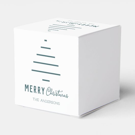 ミニマルモダンリストメリークリスマスグリーンパイン フェイバーボックス (裏面サイド)